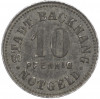 10 пфеннигов 1918 года Германия — город Бакнанг (Нотгельд)