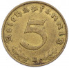 5 рейхспфеннигов 1939 года B Германия