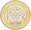 500 франков 2005 года Западно-Африканский валютный союз (Медальное соотношение сторон)