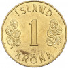 1 крона 1973 года Исландия