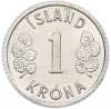 1 крона 1976 года Исландия