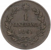 1 чентезимо 1861 года Италия