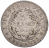 5 франков 1801 года (LAN 10) Пьемонт (Субальпийская республика)