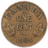 1 цент 1934 года Канада