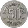 50 пфеннигов 1918 года Германия — город Зиген (Нотгельд)