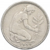 50 пфеннигов 1950 года F Западная Германия (ФРГ)