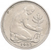 50 пфеннигов 1983 года F Западная Германия (ФРГ)