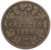 1 крейцер 1858 года Бавария