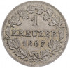 1 крейцер 1867 года Бавария