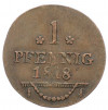 1 пфенниг 1818 года Саксен-Мейнинген