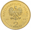 2 злотых 2009 года Польша «180 лет центральному банку Польши»