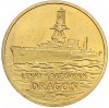 2 злотых 2012 года Польша «Польские суда — Легкий крейсер Дракон»