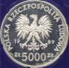5000 злотых 1989 года Польша «Торунь»