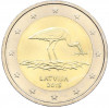 2 евро 2015 года Латвия «Черный аист»