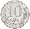 10 сантимов 1922 года Франция — департамент Эр и Луар (Нотгельд)