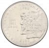 1/4 доллара (25 центов) 2000 года D США «Штаты и территории — Нью-Гэмпшир»