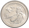 1/4 доллара (25 центов) 2021 года P США «Национальные парки — №56 Национальное историческое место Пилоты из Таскиги»