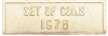 Шильдик из годового набора монет СССР 1976 года