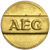 Счетный жетон энергокомпании AEG Германия (27 точек)