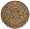 1 пенни 1921 года Австралия