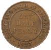 1/2 пенни 1927 года Австралия