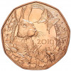 5 евро 2019 года Австрия «Пасхальный заяц»