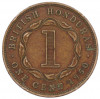 1 цент 1950 года Британский Гондурас