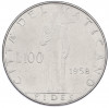 100 лир 1958 года Ватикан
