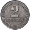 2 пфеннига 1920 года Германия — город Мергентхайм (Нотгельд)
