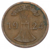 2 рентенпфеннига 1924 года A Германия