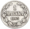 1 марка 1865 года Русская Финляндия
