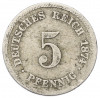 5 пфеннигов 1874 года A Германия