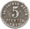 5 пфеннигов 1915 года А Германия