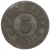 5 пфеннигов 1917 года Германия — город Зиген (Нотгельд)