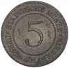5 пфеннигов 1917 года Германия — город Юрдинген (Нотгельд)