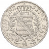 1/6 талера 1836 года G Саксония «Смерть Короля Антона»