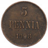 5 пенни 1908 года Русская Финляндия