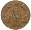 1 цент 1929 года Канада