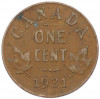 1 цент 1931 года Канада