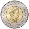 2 доллара 2020 года Канада «75 лет победе во Второй Мировой войне» (Цветное покрытие)