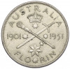 1 флорин 1951 года Австралия «50 лет Федерации»