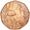 5 евро 2019 года Австрия «Пасхальный заяц»