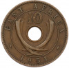 10 центов 1951 года Британская Восточная Африка