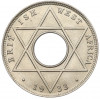 1/10 пенни 1933 года Британская Западная Африка