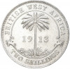 2 шиллинга 1913 года Британская Западная Африка
