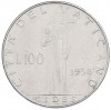100 лир 1958 года Ватикан