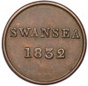 Токен 1 фартинг 1832 года Великобритания (Суонси)