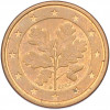 1 евроцент 2002 года D Германия