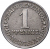 1 пфенниг 1920 года Германия — город Мергентхайм (Нотгельд)