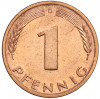 1 пфенниг 1979 года D Западная Германия (ФРГ)